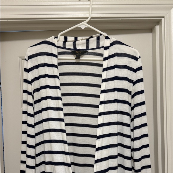 Striped Open-Front Cardigan - Picture 3 of 4